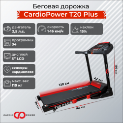 Беговая дорожка CardioPower T20 Plus